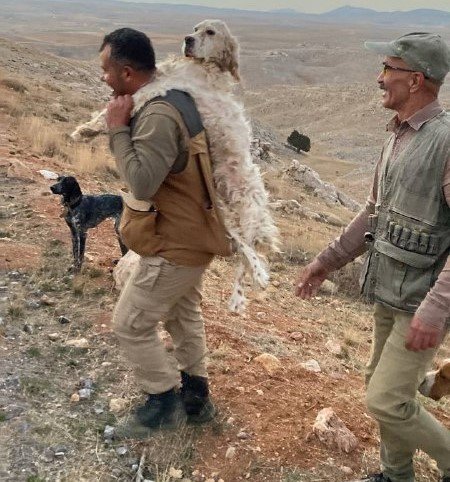 Yorulan köpeğini 5 kilometre sırtında taşıdı