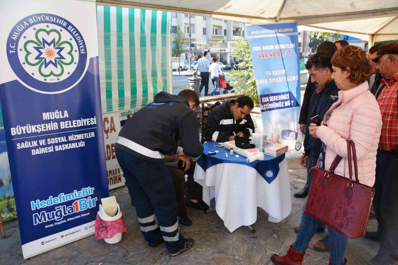 Büyükşehir’den 13 ilçede şeker ölçümü