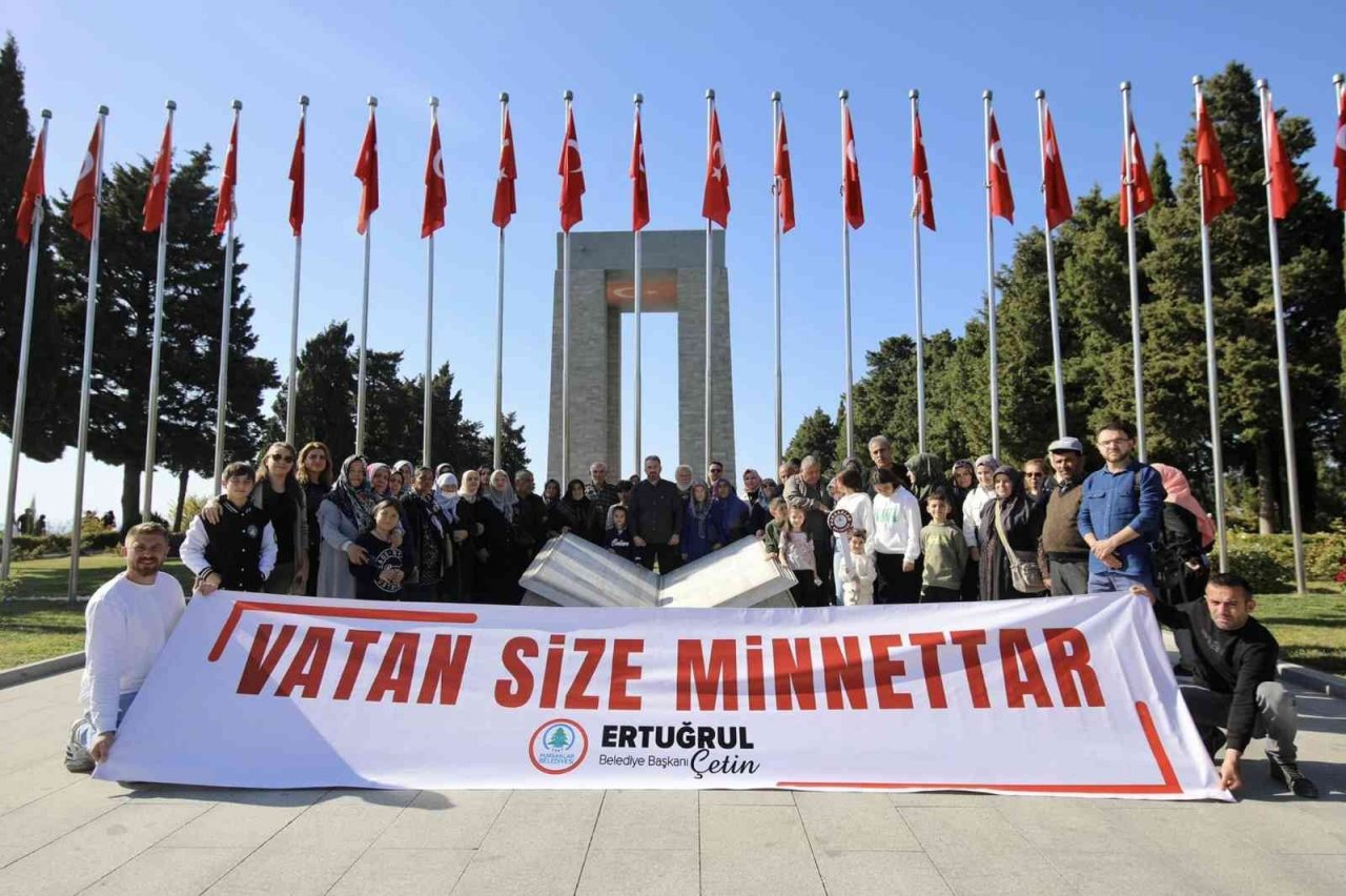 Başkan Çetin, şehit aileleri ile birlikte Çanakkale’de