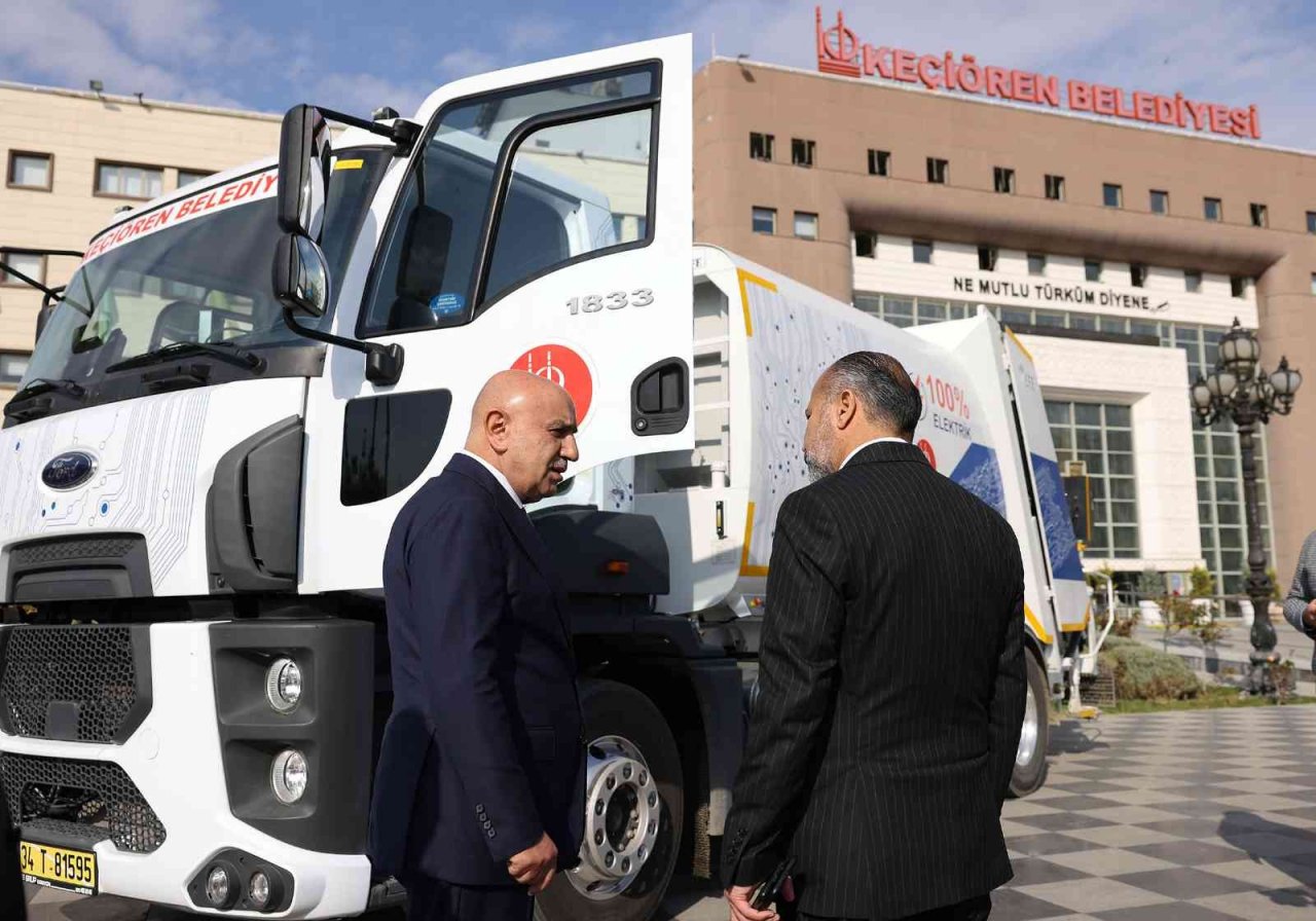 Elektrikli kamyon Keçiören’de teste girdi