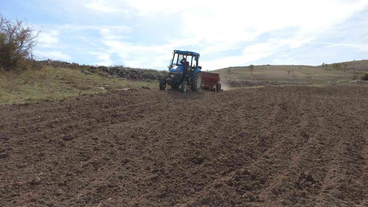 Afyonkarahisar’da buğday ve arpa ekim sezonu sone erdi
