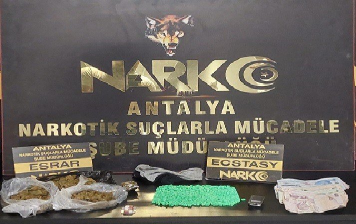 Antalya’da piyasaya sürülmeye çalışılan 9 kilo eroin polise takıldı