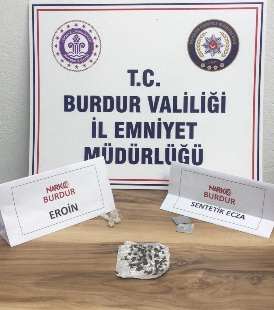 Burdur’da uyuşturucu operasyonu: 2 tutuklama