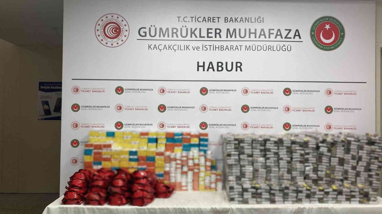 Habur Sınır Kapısı’nda kaçak sigara operasyonları
