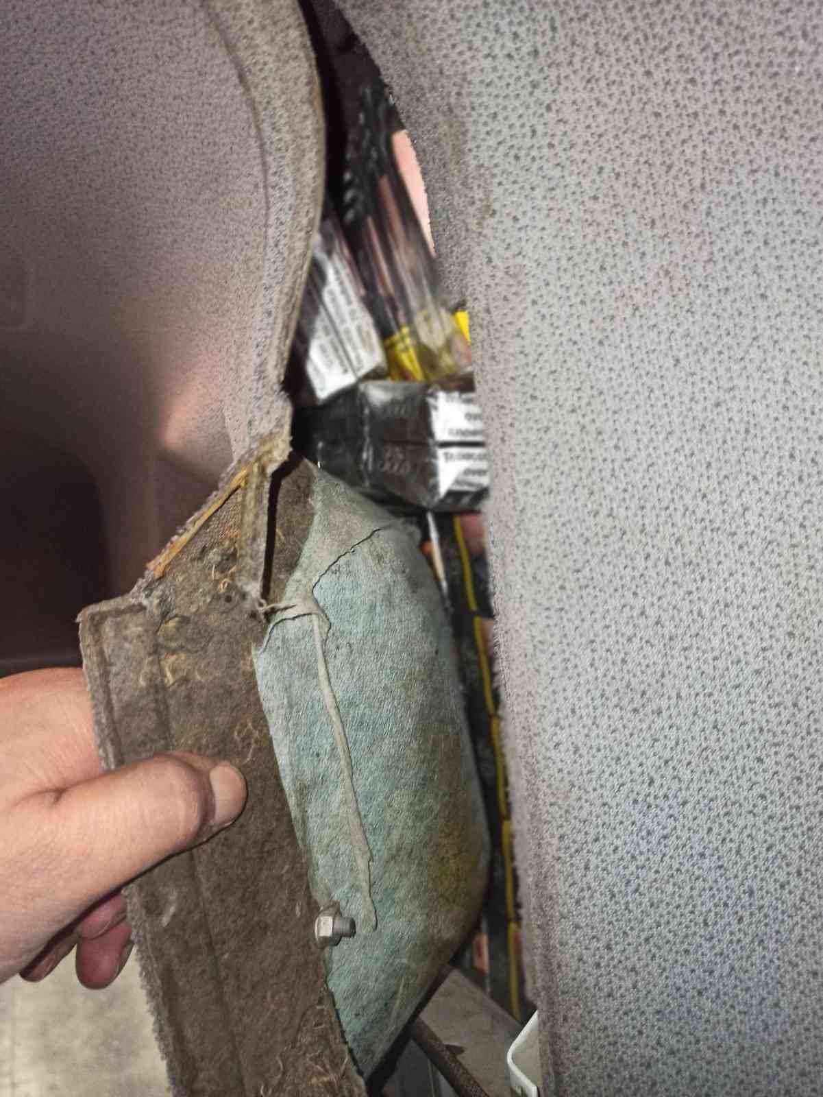 Habur Sınır Kapısı’nda kaçak sigara operasyonları