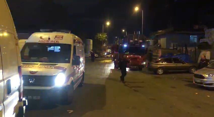 Ataşehir’de iş yerinde oksijen tüpü patladı: 2 yaralı