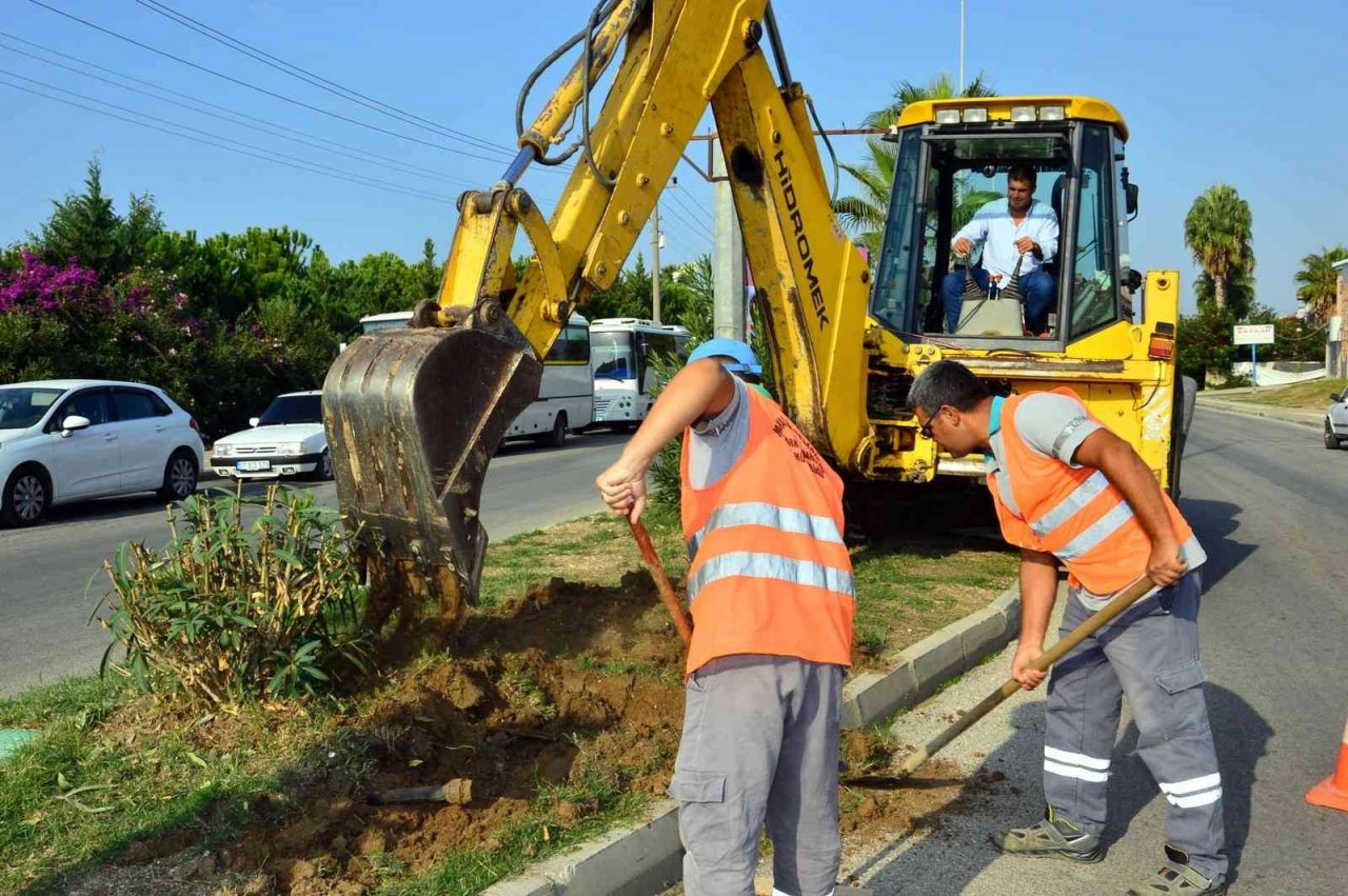 Manavgat Belediyesi’nden Kızılağaç’a modern sulama sistemi