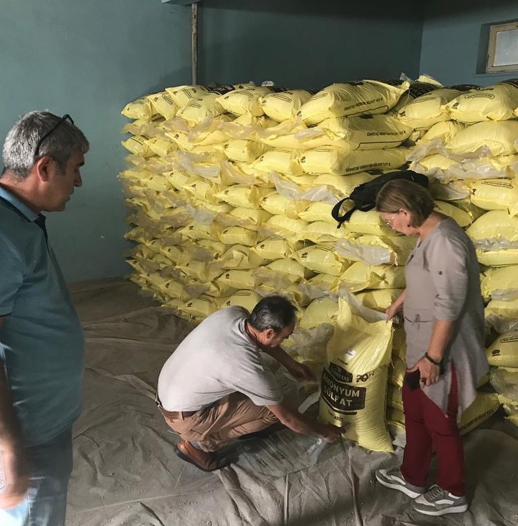 Kimyasal gübre bayilerinde denetim yapıldı