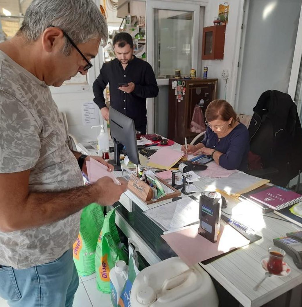 Kimyasal gübre bayilerinde denetim yapıldı