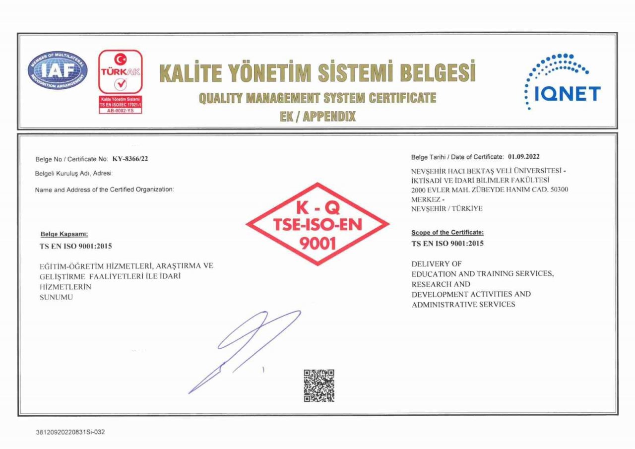 NEVÜ ‘Sağlıklı ve Güvenli Kampüs’ belgesini 2. kez aldı