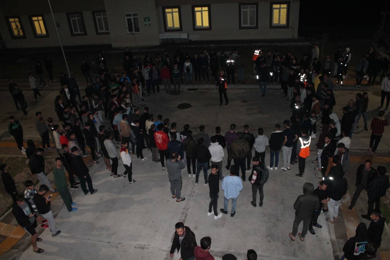 Bayburt’taki KYK yurtlarında deprem tatbikatı yapıldı