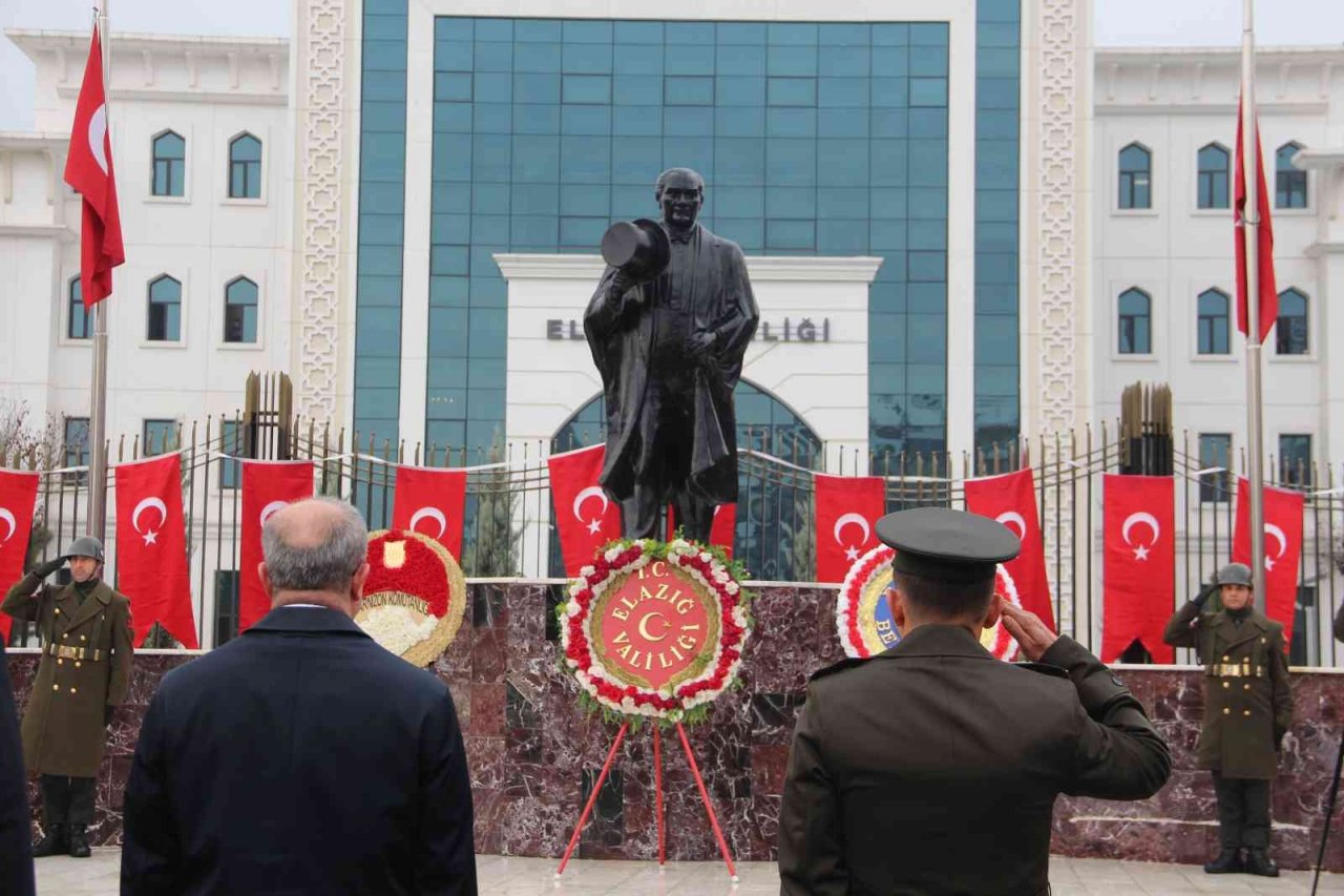 Elazığ’da 10 Kasım Atatürk’ü Anma Günü töreni