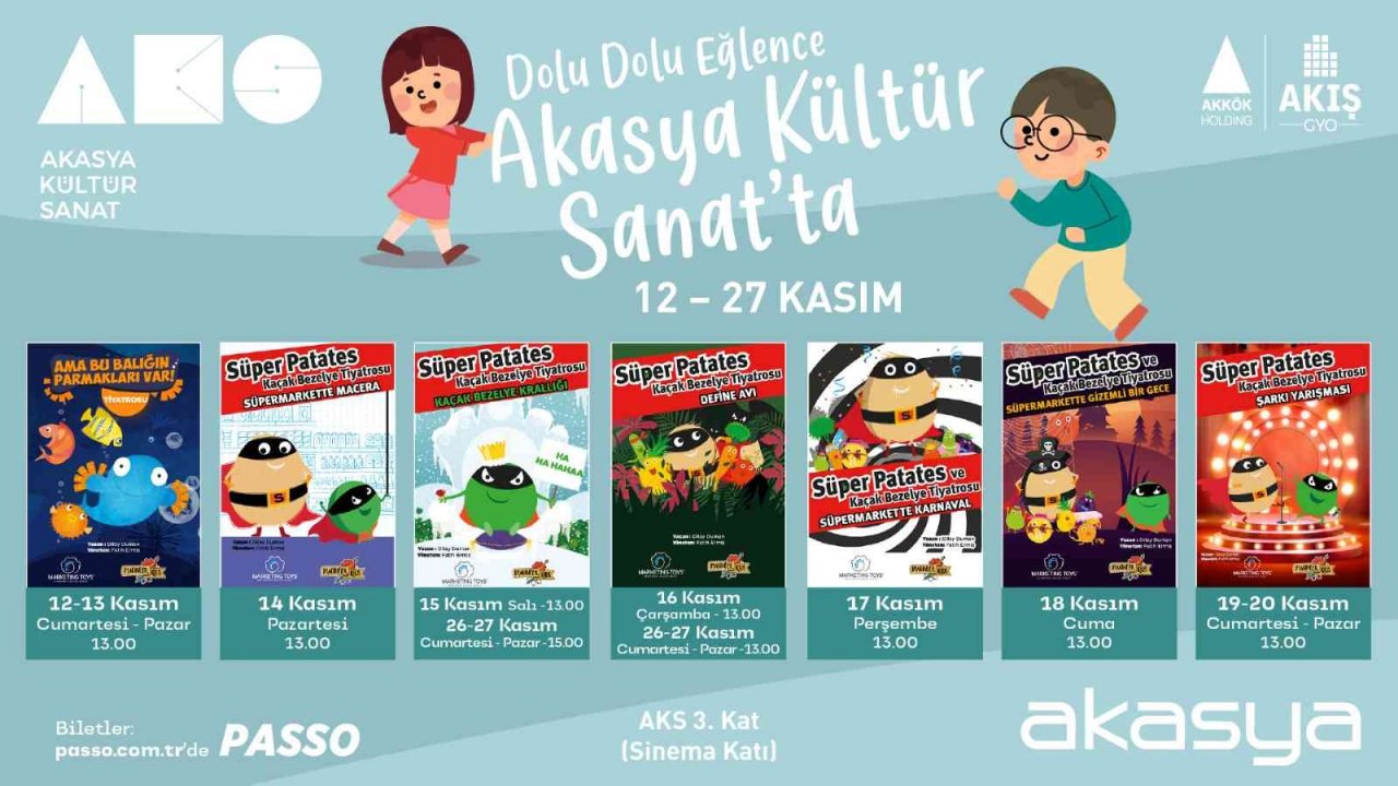 Akasya ara tatil programını açıkladı