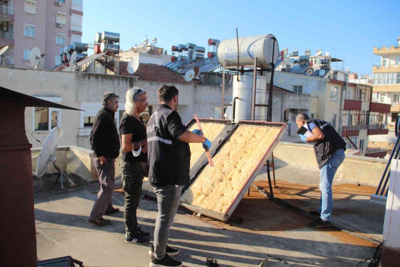 Güneş panellerinin çalındığını musluktan çamurlu su gelince anladı