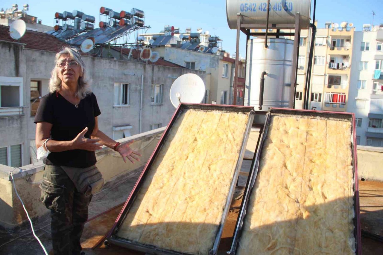 Güneş panellerinin çalındığını musluktan çamurlu su gelince anladı