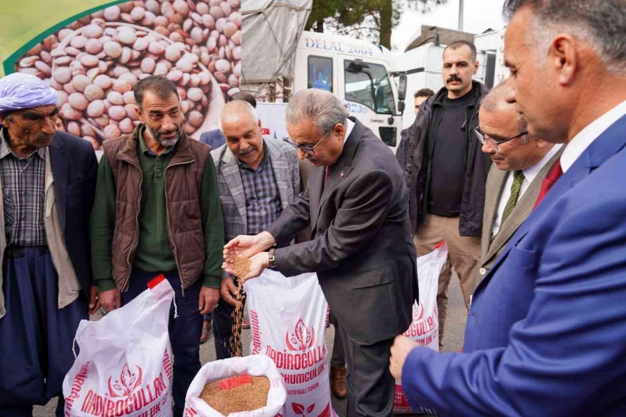 Diyarbakırlı çiftçilere kırmızı mercimek tohumu desteği