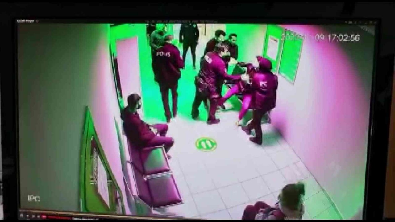 Emre Aşık’ın eski eşi Yağmur Sarnıç’ın Maltepe’de polis merkezini birbirine kattığı anlar kamerada