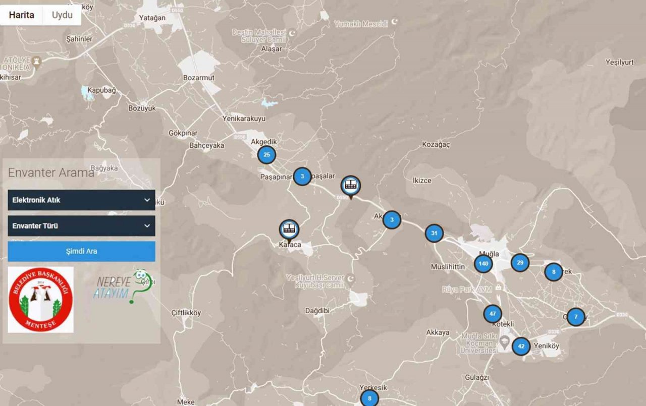 Menteşe’de atık toplama noktaları dijitalleşti