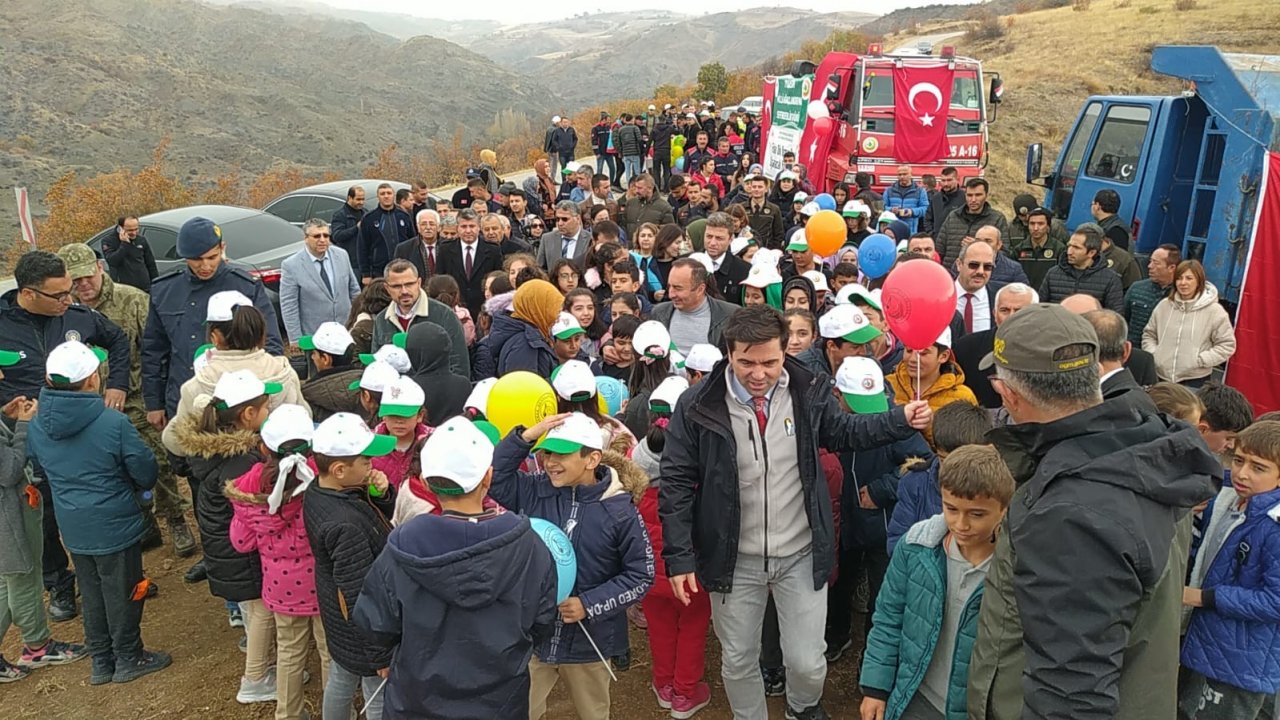 İskilip’te 500 fidan toprakla buluştu