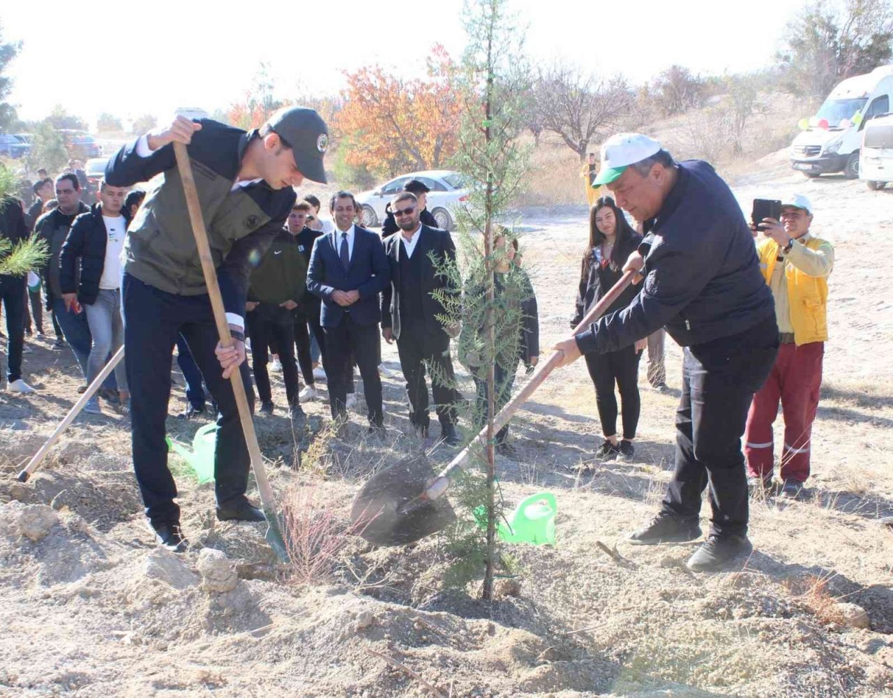 Çal’da geleceğe nefes için bin fidan dikildi