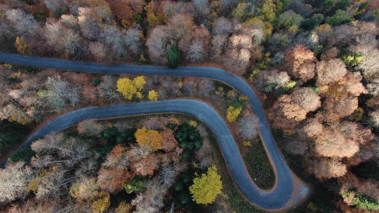 Yedigöller’de sonbahar kartpostallık görüntüler oluşturdu