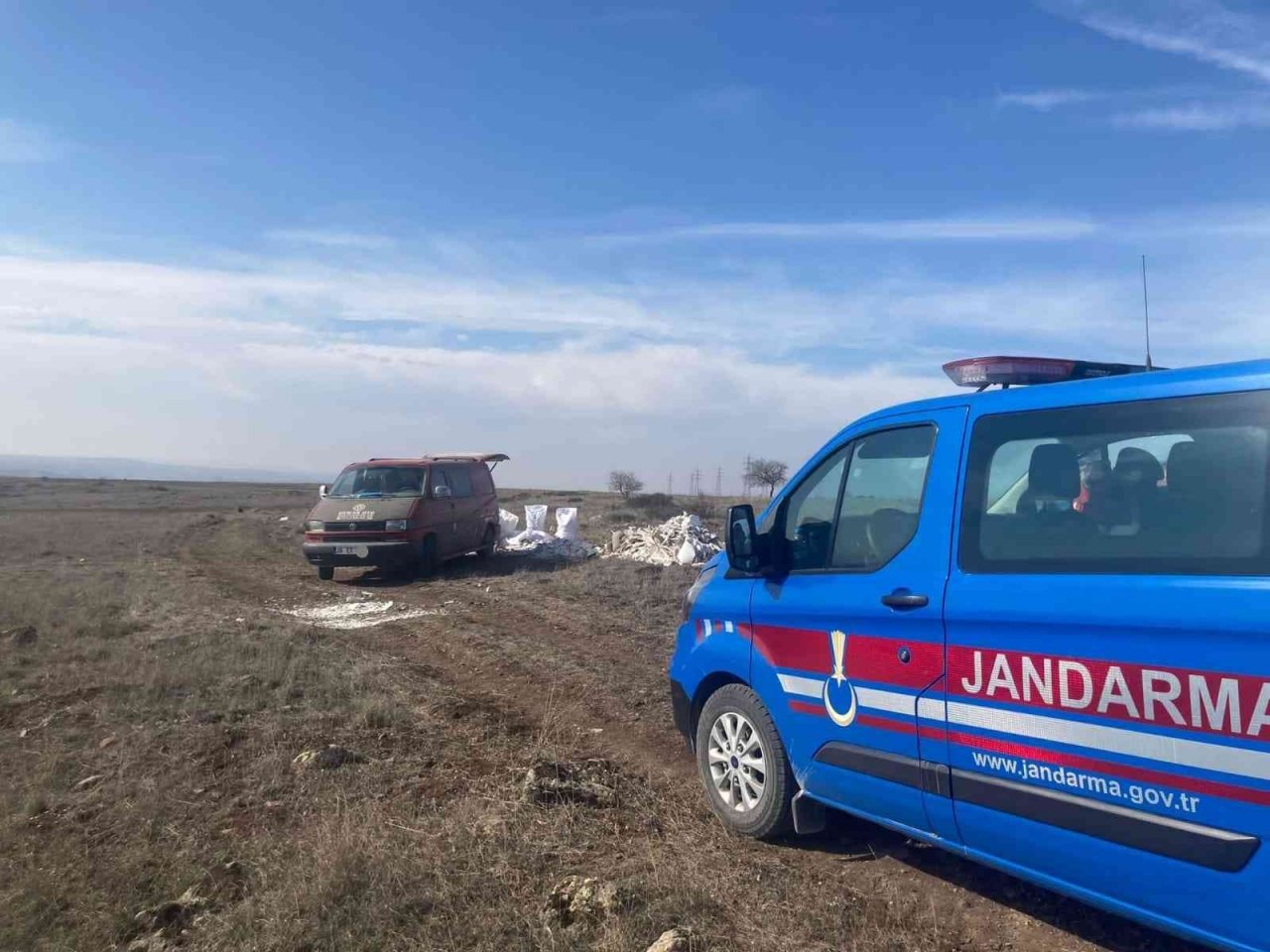 Kaçak hafriyat döken şüpheli yakalandı