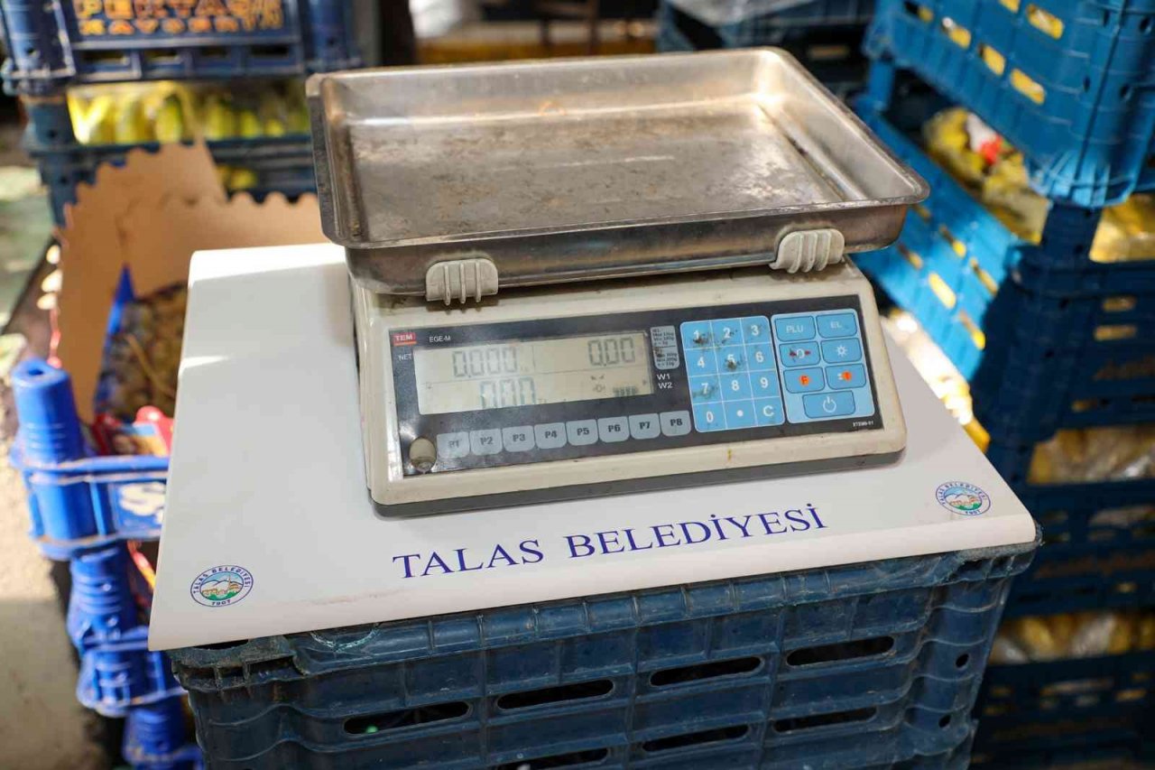Talas Belediyesi’nin tartı hassasiyeti