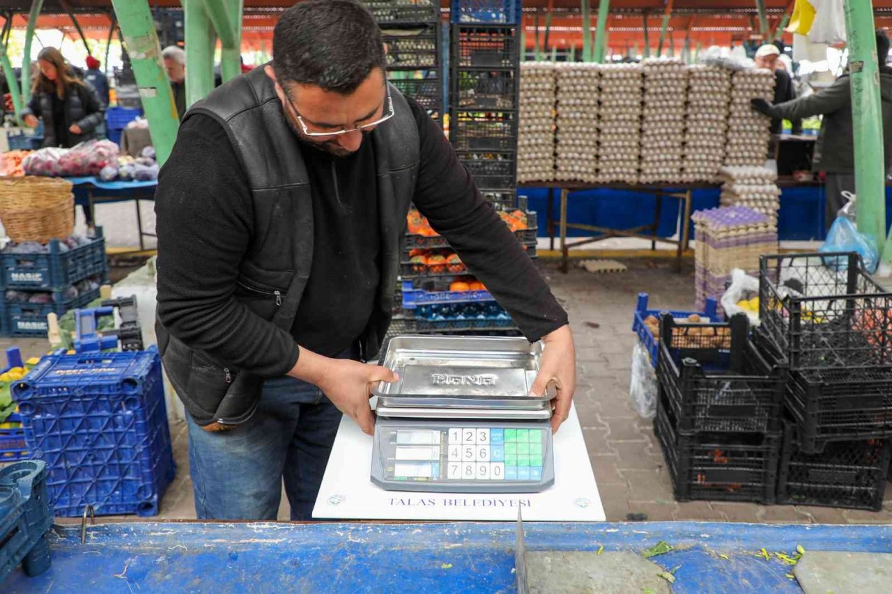 Talas Belediyesi’nin tartı hassasiyeti