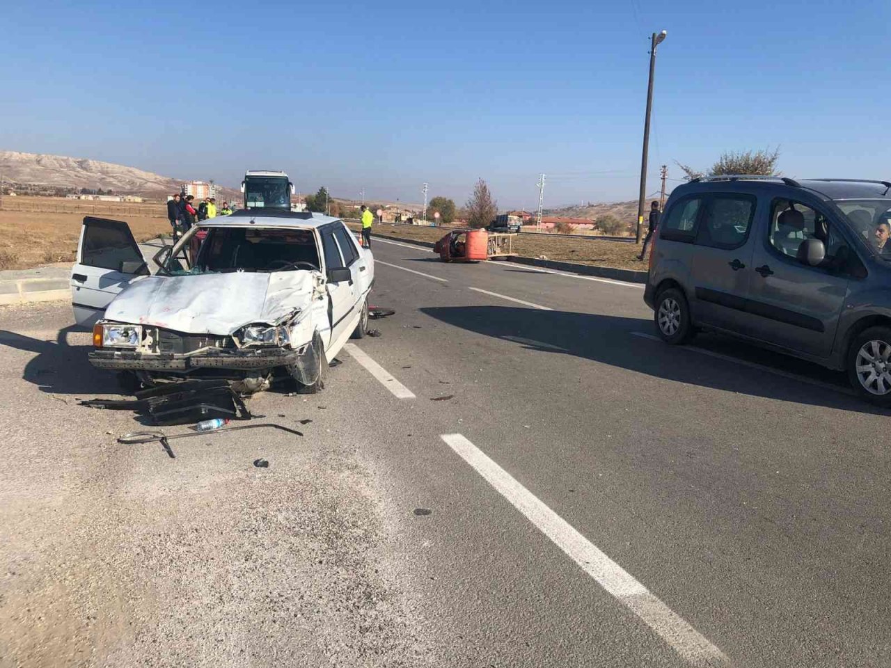 Çankırı’da otomobil ile elektrikli triportör çarpıştı: 3 yaralı