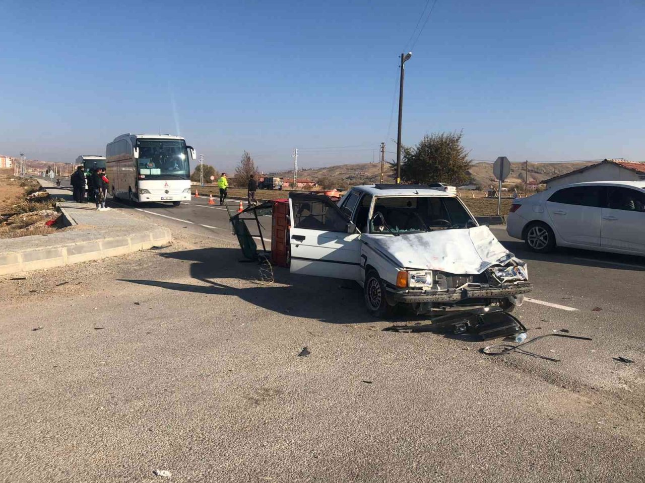 Çankırı’da otomobil ile elektrikli triportör çarpıştı: 3 yaralı