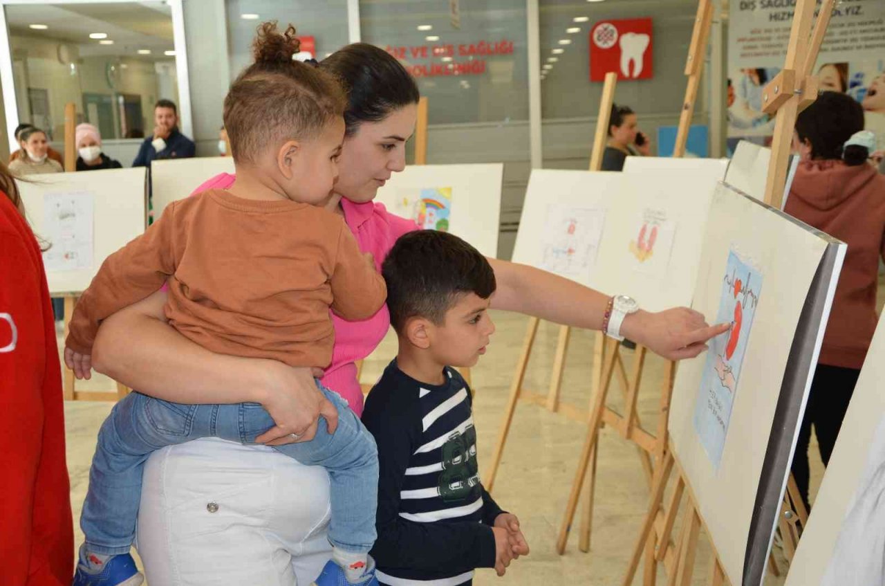 ‘Çocuk Bakışı Organ Bağışı’ resim sergisi