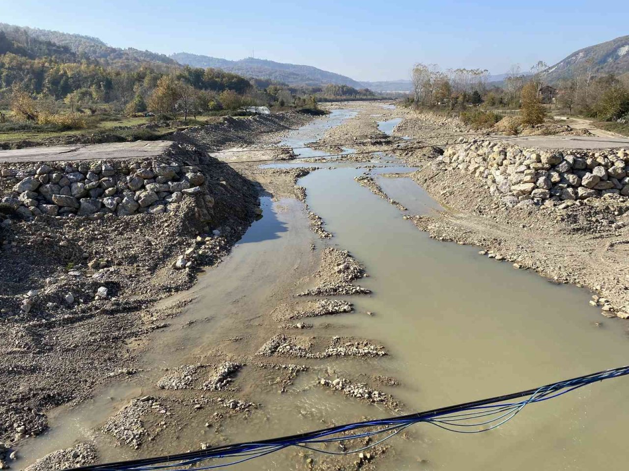 Sel bölgesindeki köprü inşaatı tamamlandı