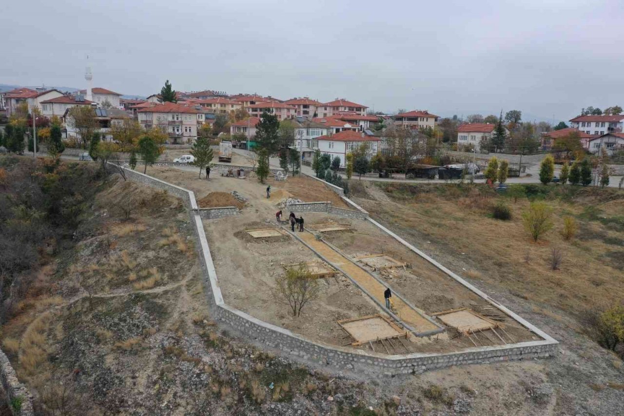 Safranbolu’da park çalışmaları sürüyor