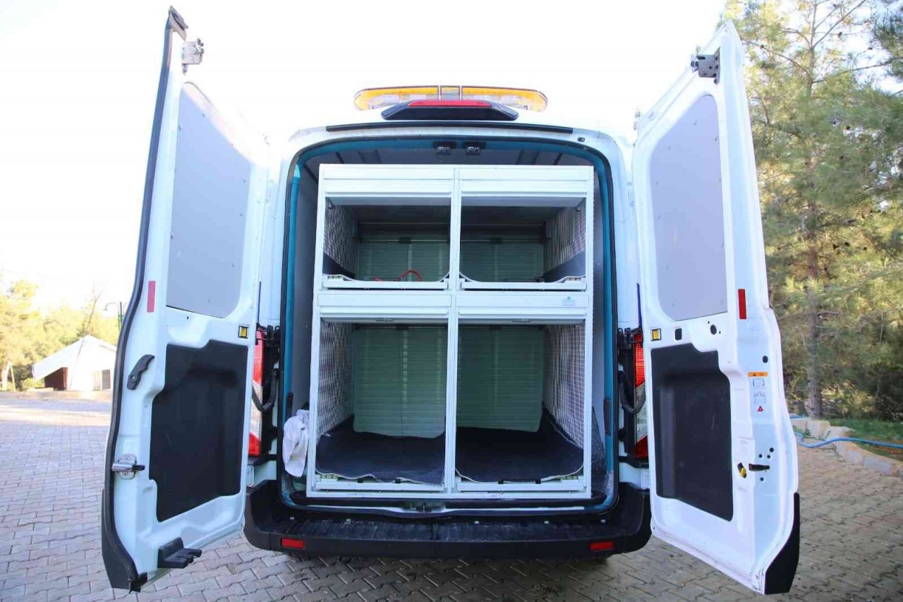 Kaş Belediyesi Sokak Hayvanları Müdahale aracı hizmette