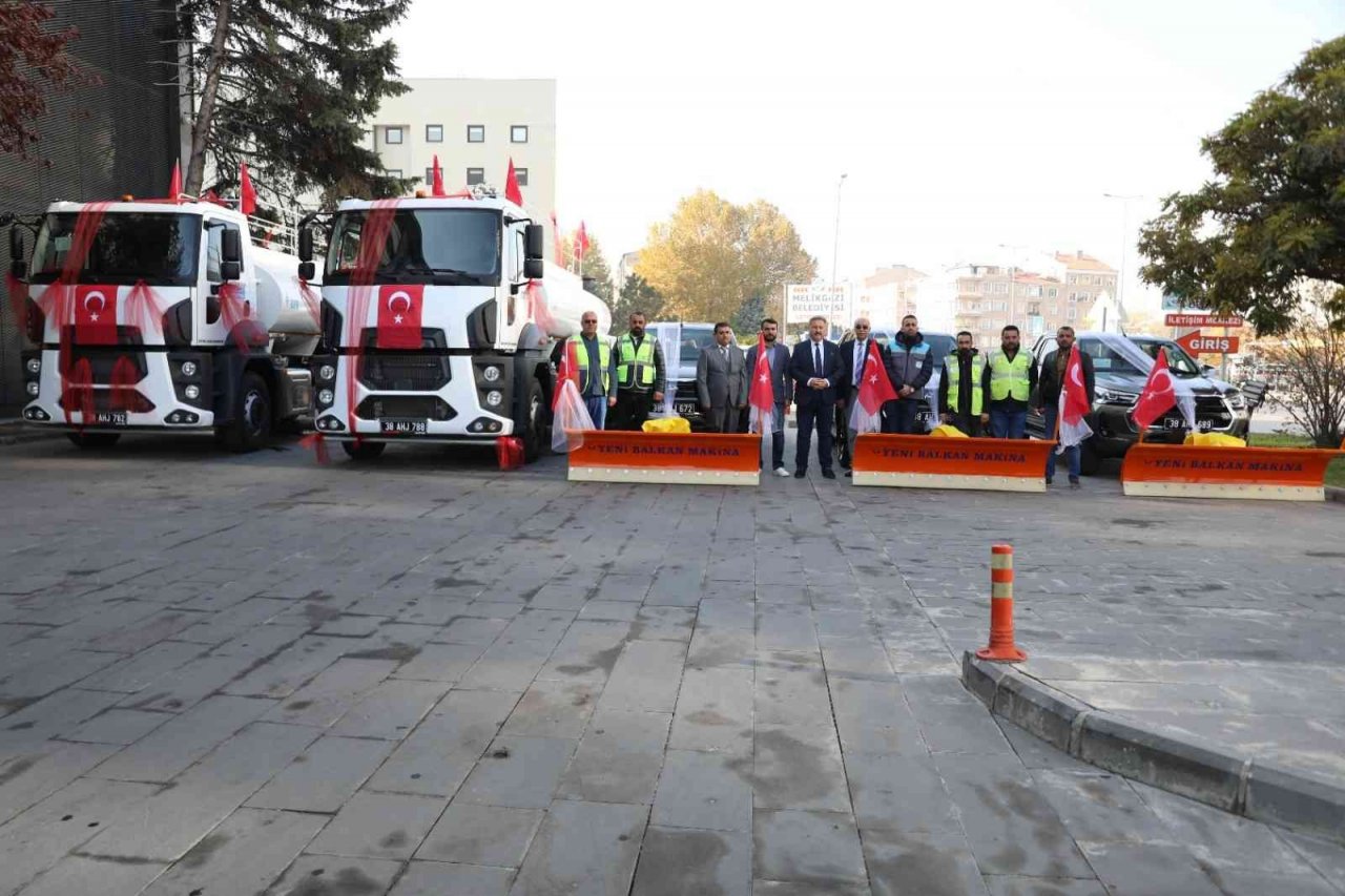 Melikgazi Belediyesi Yeni Araçlarla Kışa Hazır