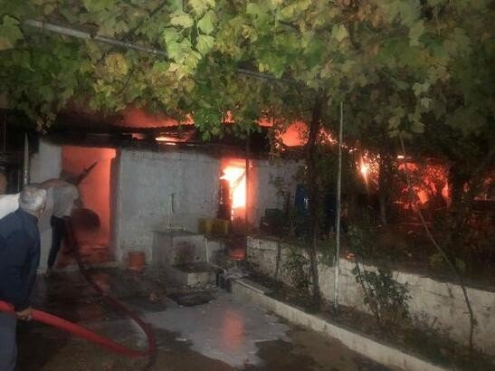 Muğla’da ahır yangını