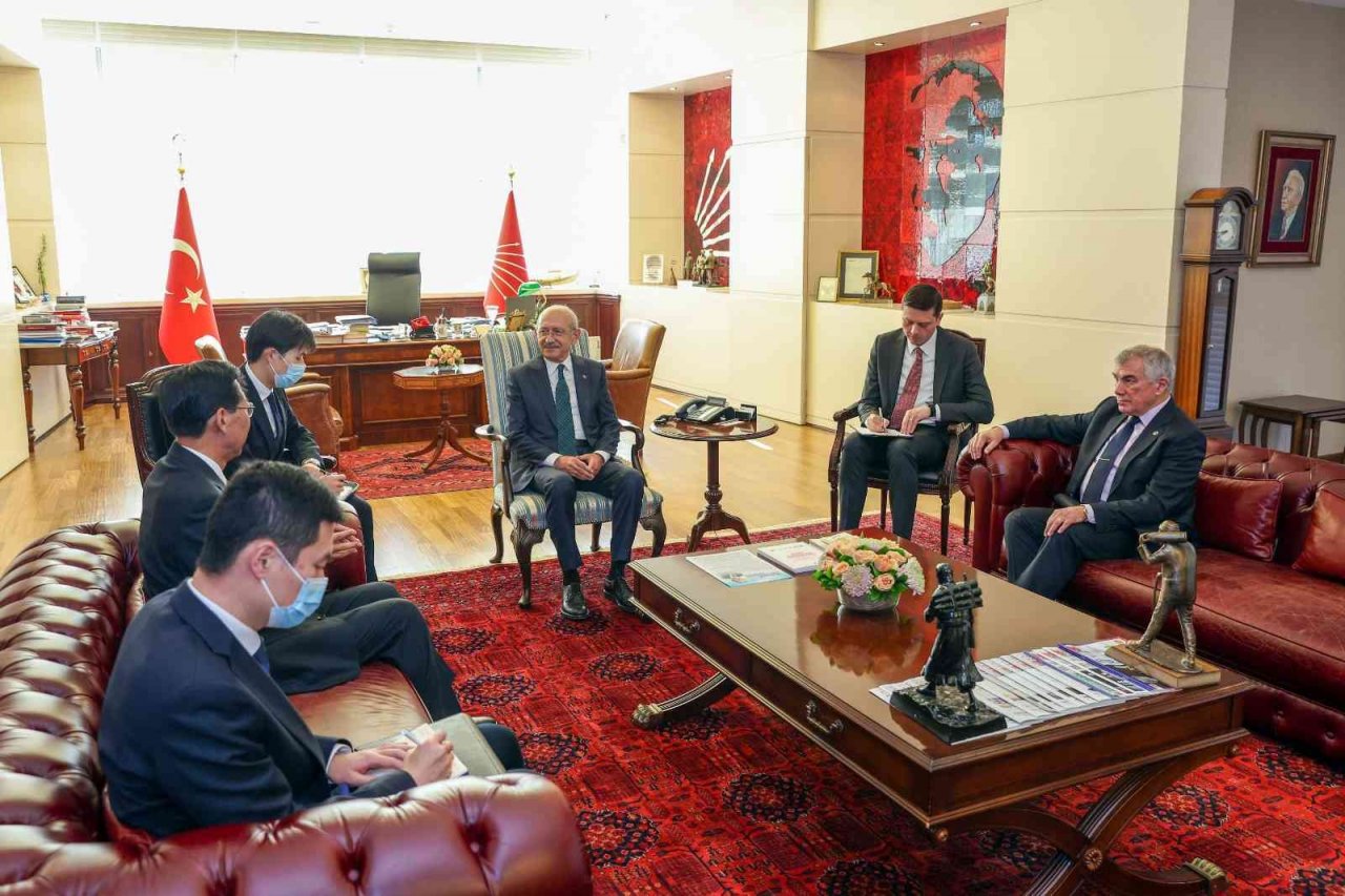 CHP lideri Kılıçdaroğlu, Çin’in Ankara Büyükelçisi Shaobin ile görüştü