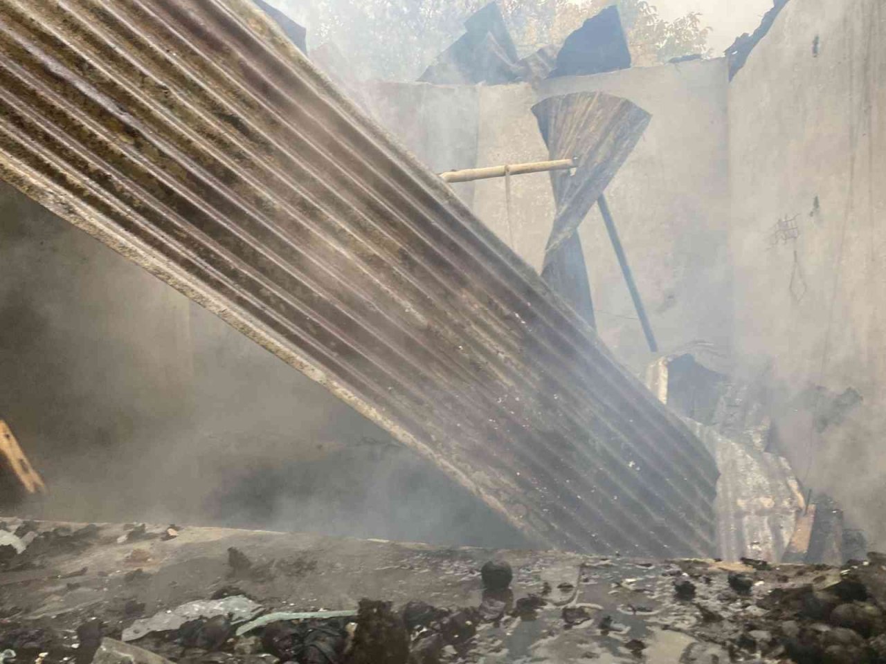 Elazığ’da yangın: 1 yaralı