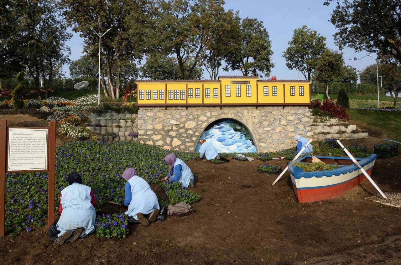 Macera Bursa kış çiçekleriyle yenileniyor