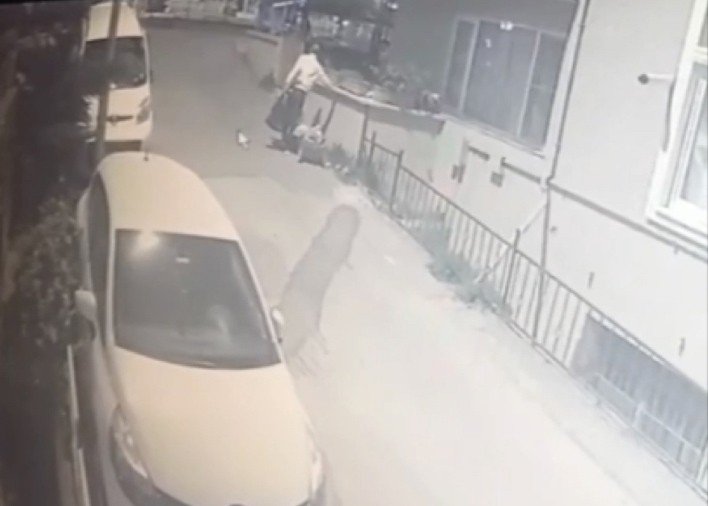 Binadaki tüm ayakkabıları pazar arabasına doldurdu