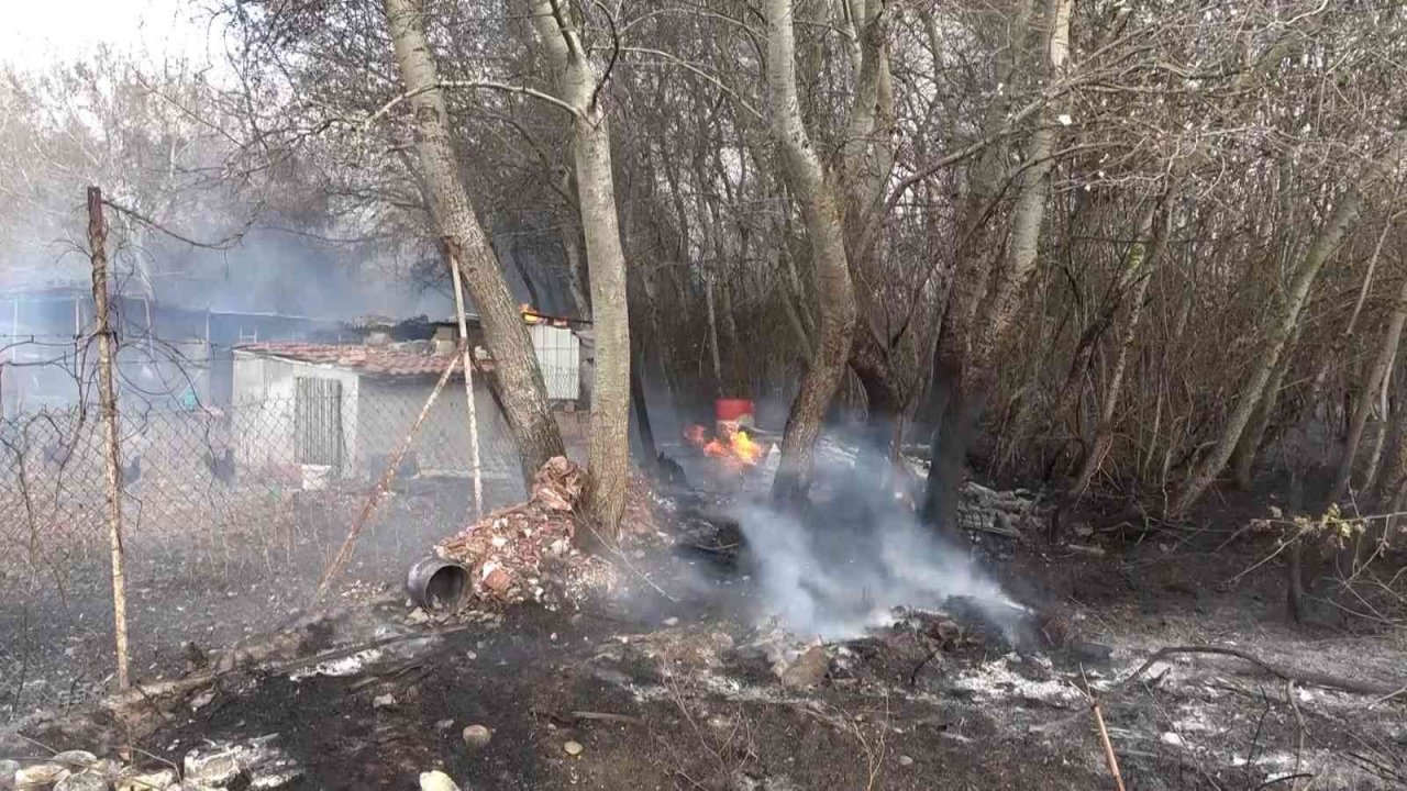 Bursa’da ormanlık alanda korkutan yangın havadan görüntülendi