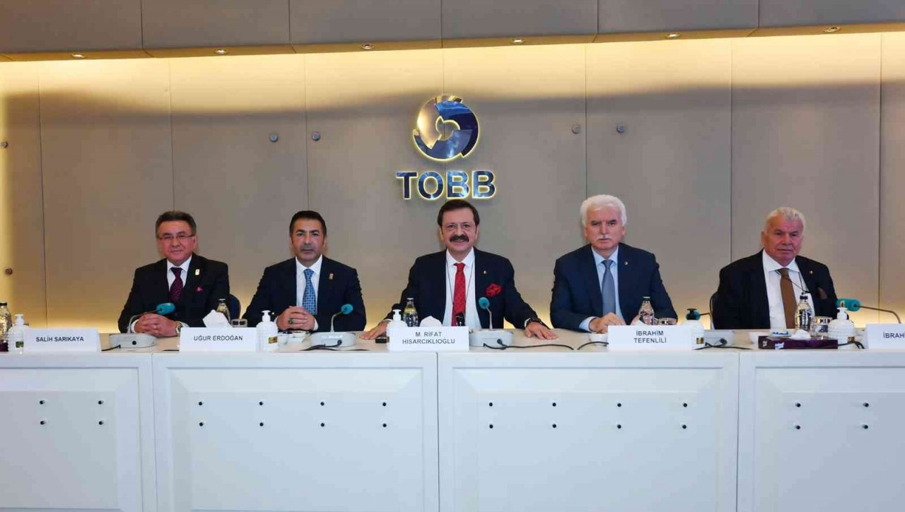 DTB ve DTO yönetimi, yeni projeler için TOBB Başkanı Hisarcıklıoğlu ile bir araya geldi