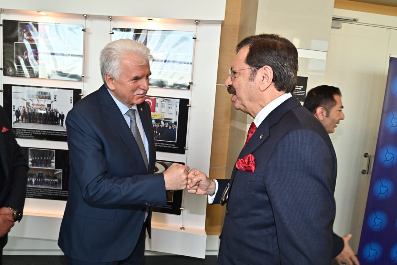DTB ve DTO yönetimi, yeni projeler için TOBB Başkanı Hisarcıklıoğlu ile bir araya geldi