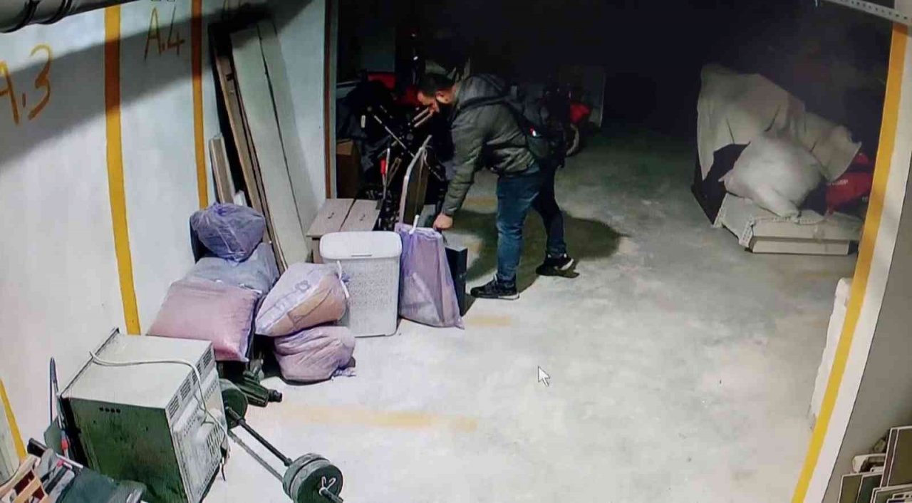 Eyüpsultan’da pişkin hırsız elleri boş girdiği binadan valizle çıktı