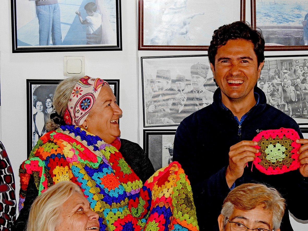 Çeşmeli kadınlar örgü günlerinde buluşuyor