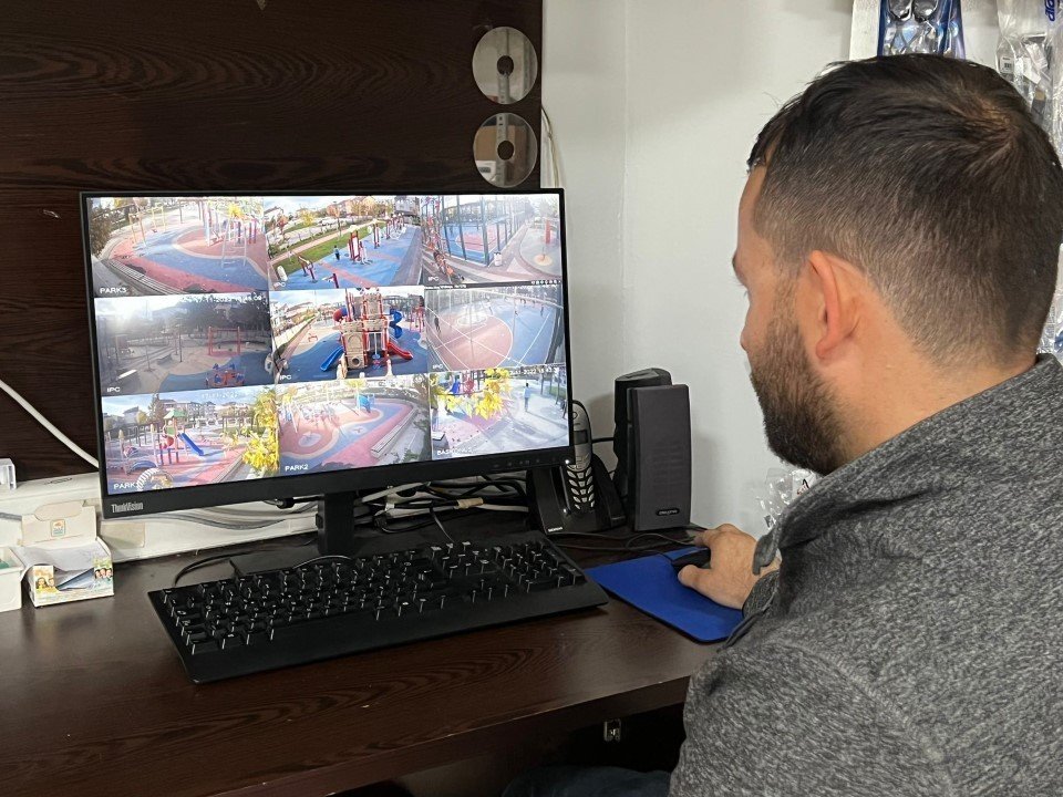 İnegöl’de parklar 24 saat gözetim altında