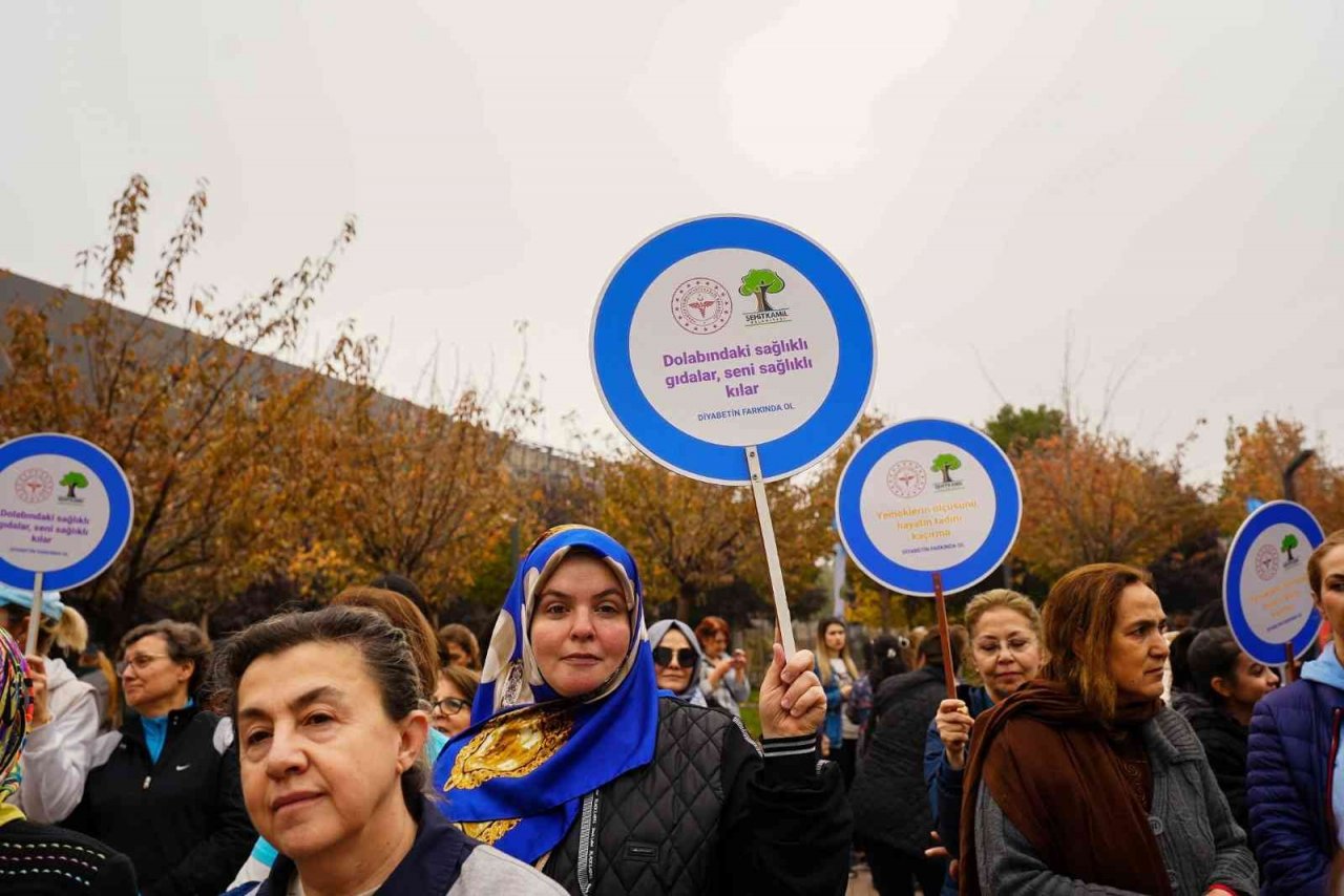 Şehitkamil’de diyabet yürüyüşü