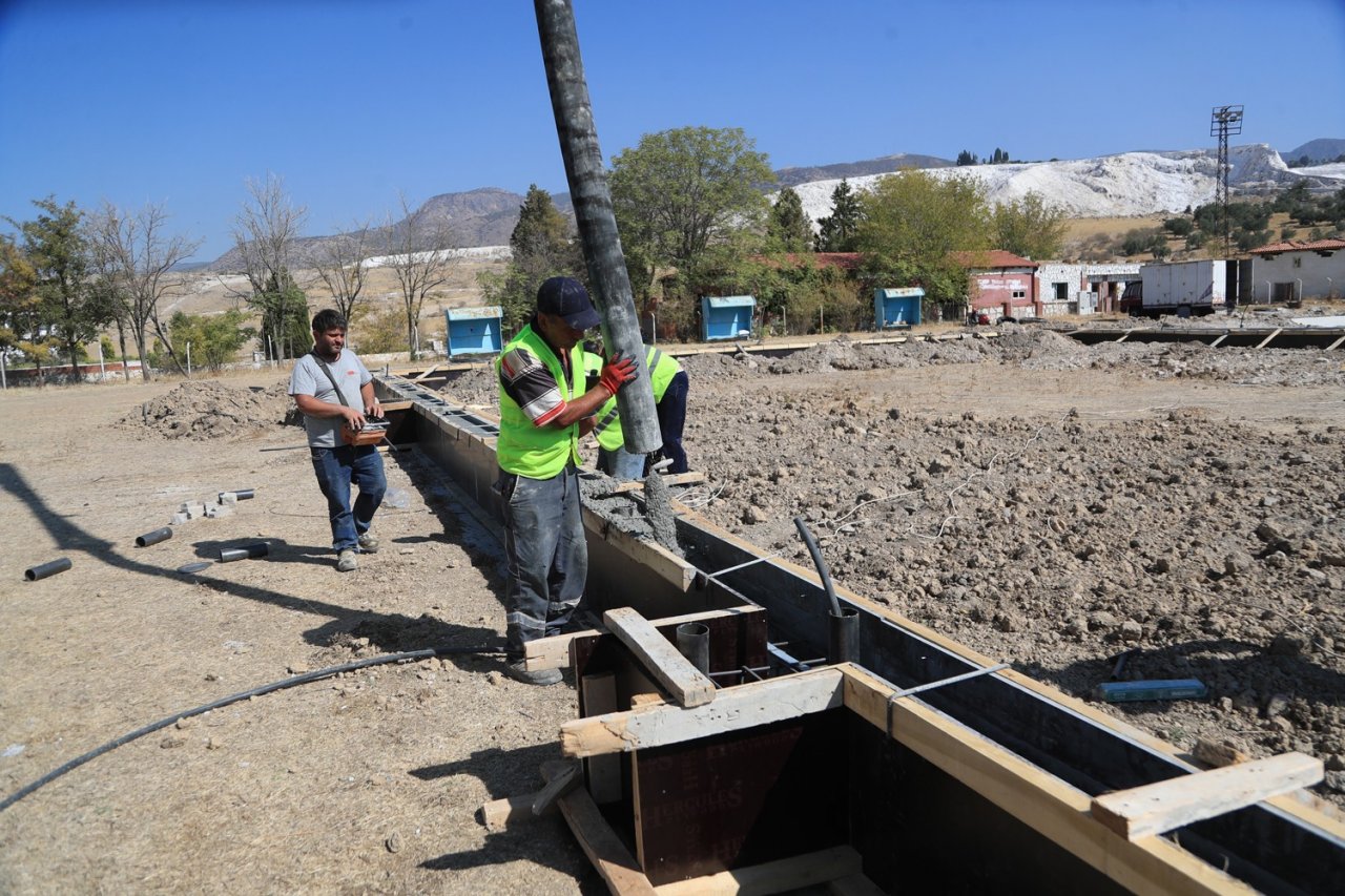 Pamukkale’de 60 milyon TL’yi bulacak dev spor yatırımına başlandı