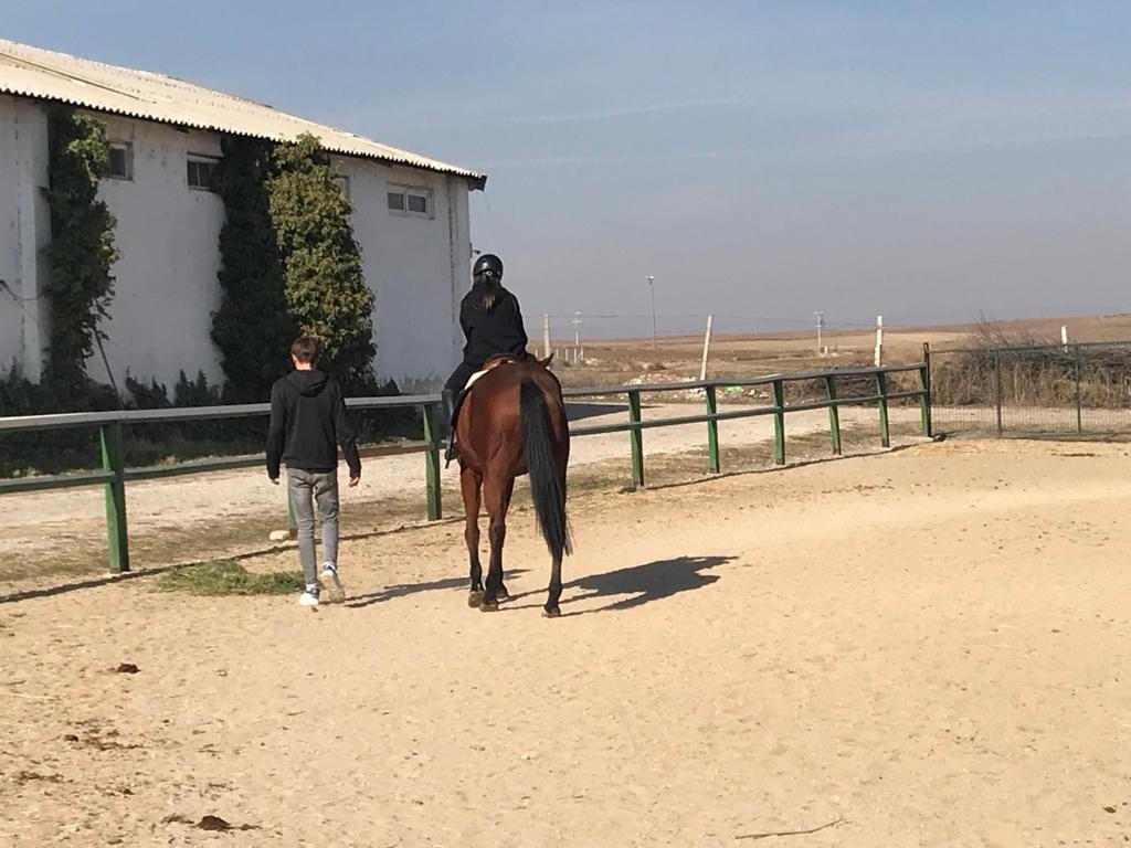 Ara tatili at üstünde geçirdiler