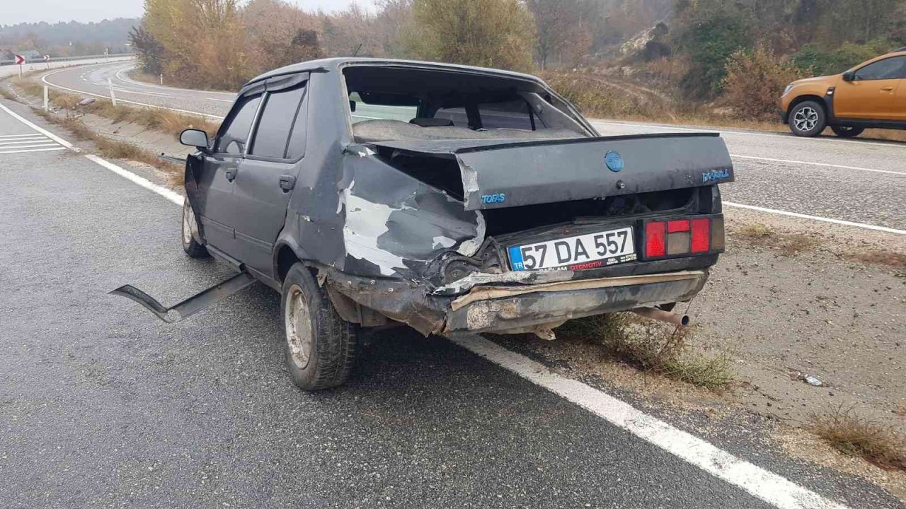 Hastaneye giderken kaza yaptılar